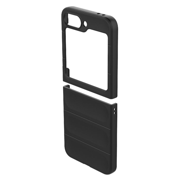 For Samsung Galaxy Z Flip6 Magic Shield Fold PC Shockproof Phone Case(Black) - Galaxy Z Flip6 5G Cases by buy2fix | Online Shopping UK | buy2fix