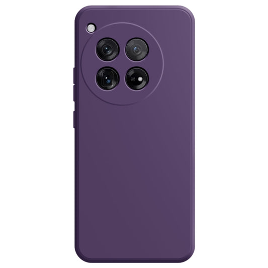 For OnePlus 12 Imitation Liquid Silicone Phone Case(Dark Purple) - OnePlus Cases by buy2fix | Online Shopping UK | buy2fix