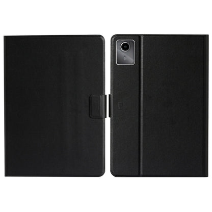 For Lenovo Tab M11/ Xiaoxin Pad 11 2024 Pure Color Smart Leather Tablet Case(Black) - Lenovo by buy2fix | Online Shopping UK | buy2fix