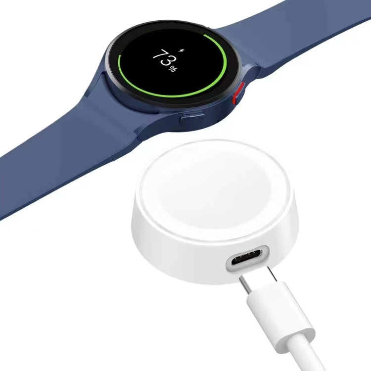 For Samsung Galaxy Watch Series Portable Smart Watch Magnetic Wireless Charger(White) - Charger by buy2fix | Online Shopping UK | buy2fix