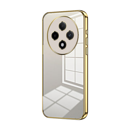 For OPPO A3 Pro Transparent Plating Fine Hole Phone Case(Gold) - OPPO Cases by buy2fix | Online Shopping UK | buy2fix