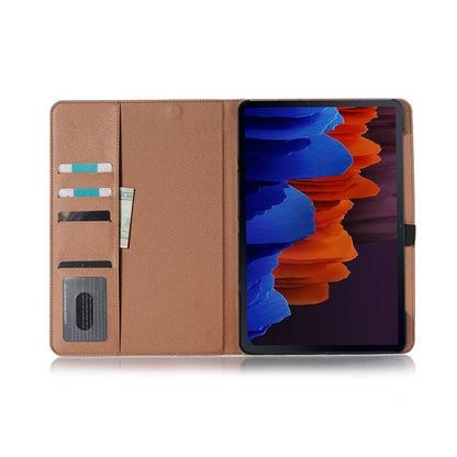 For Samsung Galaxy Tab S9 FE Retro Book Leather Tablet Case(Light Brown) - Galaxy Tab S9 FE by buy2fix | Online Shopping UK | buy2fix