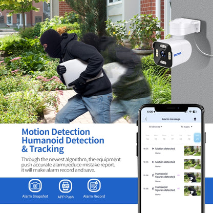 ESCAM PT303 3MP HD Motion Detection APP Control Pan & Tilt WiFi IP Camera(US Plug) - Bullet Camera by ESCAM | Online Shopping UK | buy2fix