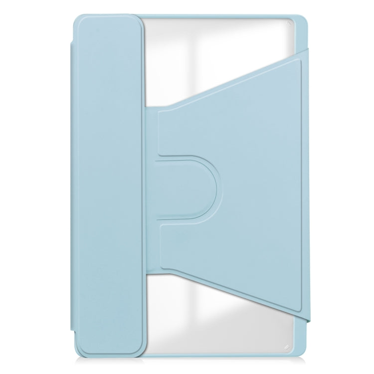 For Lenovo Tab M11/Xiaoxin Pad 11 2024 360 Rotation Transparent Smart Leather Case(Sky Blue) - Lenovo by buy2fix | Online Shopping UK | buy2fix