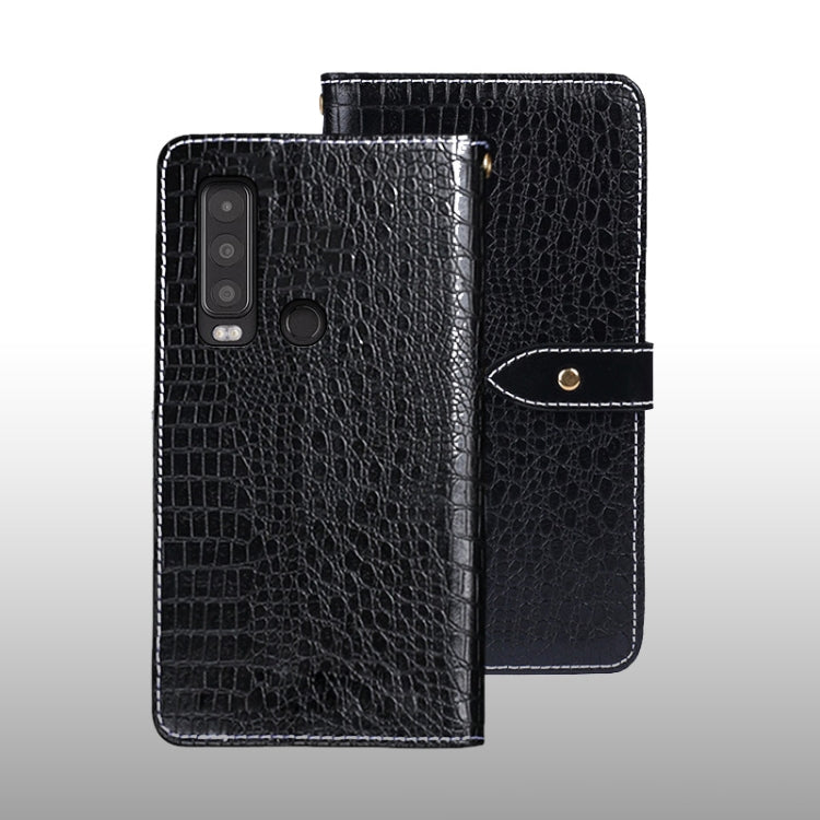 For CAT S75 idewei Crocodile Texture Leather Phone Case(Black) - More Brand by idewei | Online Shopping UK | buy2fix