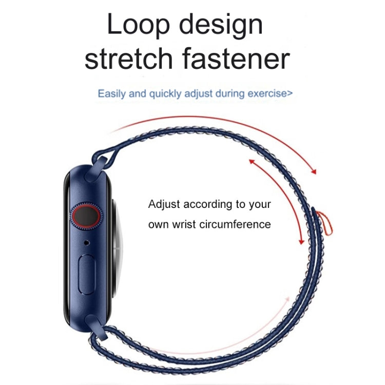 For Apple Watch Ultra 2 49mm Loop Nylon Watch Band(Starlight) - Watch Bands by buy2fix | Online Shopping UK | buy2fix