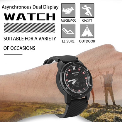 SPOVAN Gemini Outdoor Mountaineering Altitude Barometric Waterproof Sports Watch(Black White) - Smart Watches by SPOVAN | Online Shopping UK | buy2fix