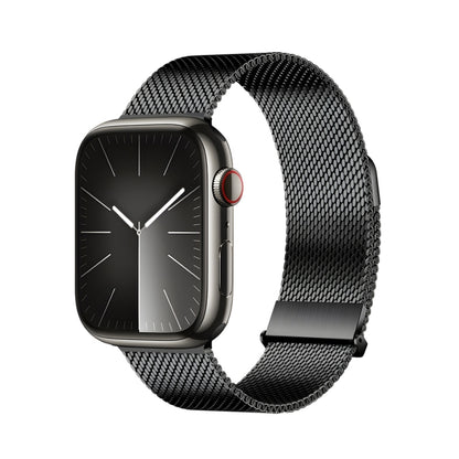 For Apple Watch Series 9 41mm DUX DUCIS Milanese Pro Series Stainless Steel Watch Band(Black) - Watch Bands by DUX DUCIS | Online Shopping UK | buy2fix