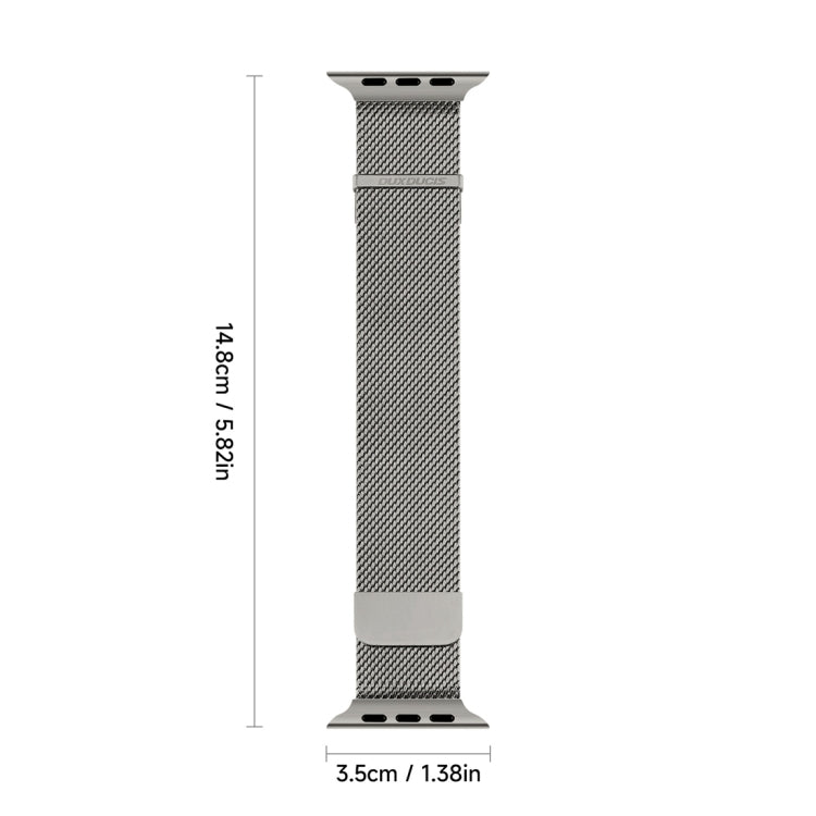 For Apple Watch Series 8 41mm DUX DUCIS Milanese Pro Series Stainless Steel Watch Band(Graphite) - Watch Bands by DUX DUCIS | Online Shopping UK | buy2fix