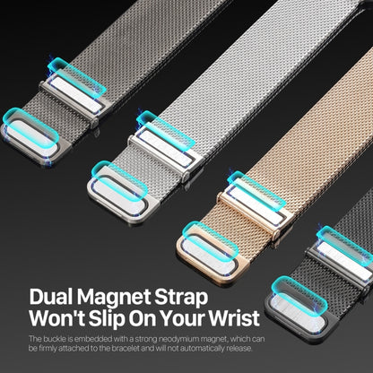 For Apple Watch Series 7 41mm DUX DUCIS Milanese Pro Series Stainless Steel Watch Band(Graphite) - Watch Bands by DUX DUCIS | Online Shopping UK | buy2fix