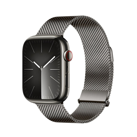 For Apple Watch Series 4 44mm DUX DUCIS Milanese Pro Series Stainless Steel Watch Band(Graphite) - Watch Bands by DUX DUCIS | Online Shopping UK | buy2fix