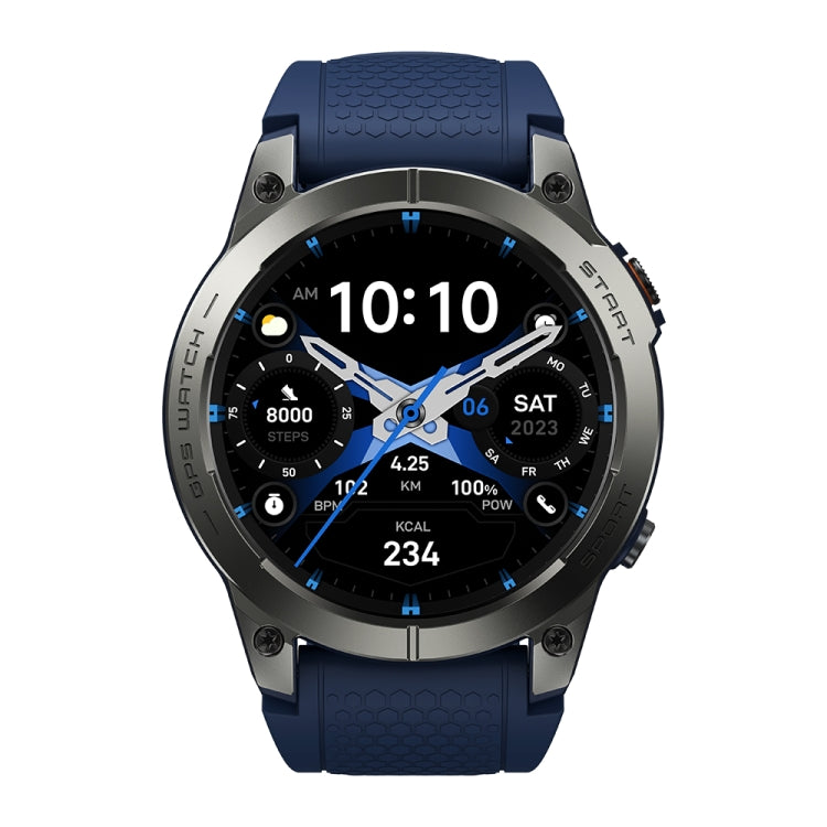 Zeblaze Stratos 3 Pro 1.43 inch AMOLED Screen Sports Smart Watch Support Bluethooth Call(Blue) - Smart Watches by Zeblaze | Online Shopping UK | buy2fix