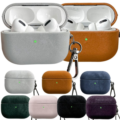 For AirPods Pro 2 Suede Earphone Protective Case(White) - For AirPods Pro 2 by buy2fix | Online Shopping UK | buy2fix