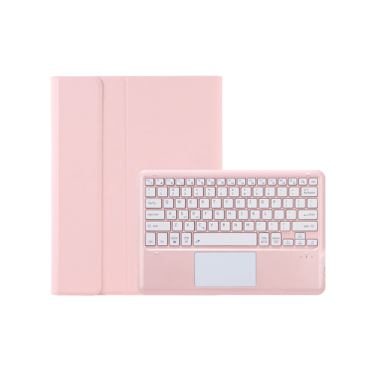For Xiaomi Pad 6S Pro 12.4 Lambskin Texture Detachable Bluetooth Keyboard Leather Case with Touchpad(Pink) - Others Keyboard by buy2fix | Online Shopping UK | buy2fix