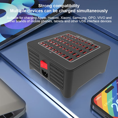 YFY-A77 250W 50 Ports USB Smart Charging Station(UK Plug) - Multifunction Charger by buy2fix | Online Shopping UK | buy2fix