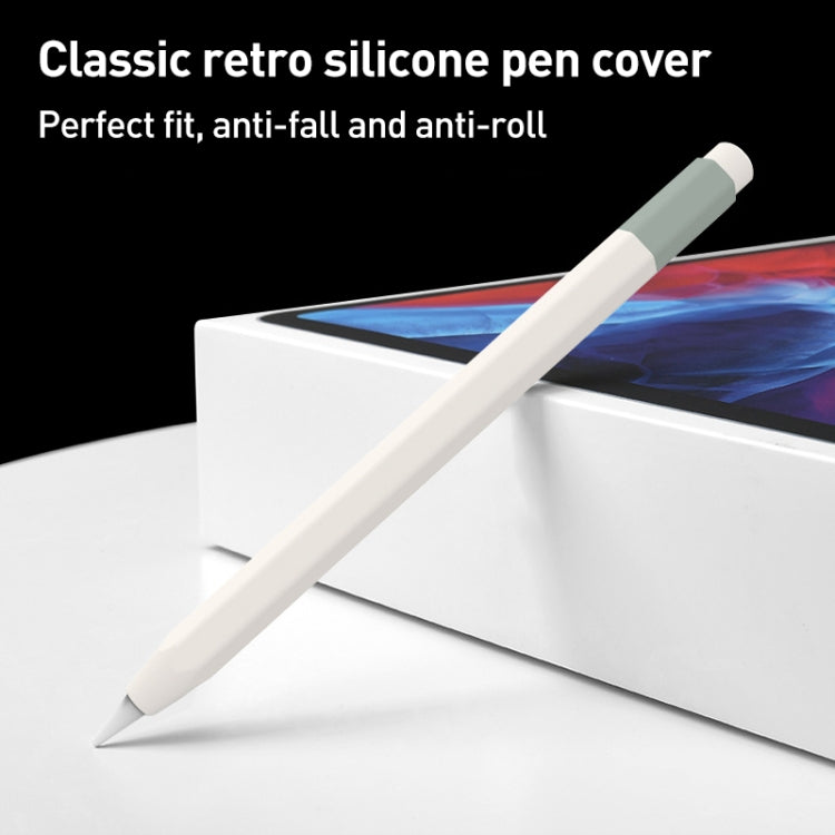 For Apple Pencil USB-C Pencil Style Liquid Silicone Stylus Case(Bluish-white) - Pencil Accessories by buy2fix | Online Shopping UK | buy2fix