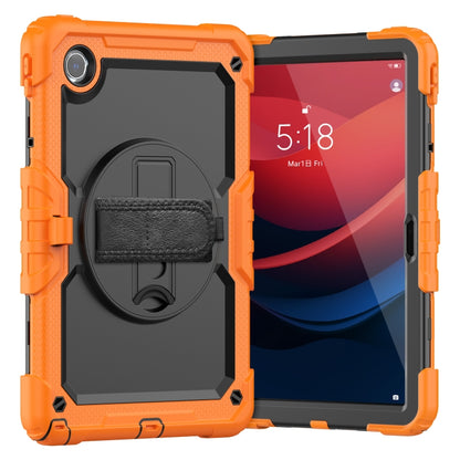 For Lenovo Tab M11 /Xiaoxin Pad 2024 Silicone Hybrid PC Tablet Case with Shoulder Strap(Orange) - Lenovo by buy2fix | Online Shopping UK | buy2fix