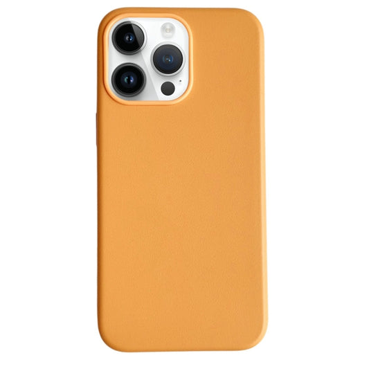 For iPhone 13 Pro Pure Color Leather Magsafe Magnetic Phone Case(Orange) - iPhone 13 Pro Cases by buy2fix | Online Shopping UK | buy2fix