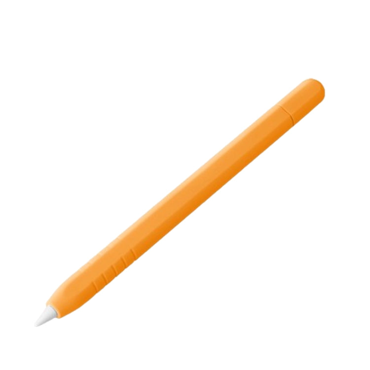 For Apple Pencil (USB-C) Solid Color Silicone Protective Case(Orange) - Pencil Accessories by buy2fix | Online Shopping UK | buy2fix