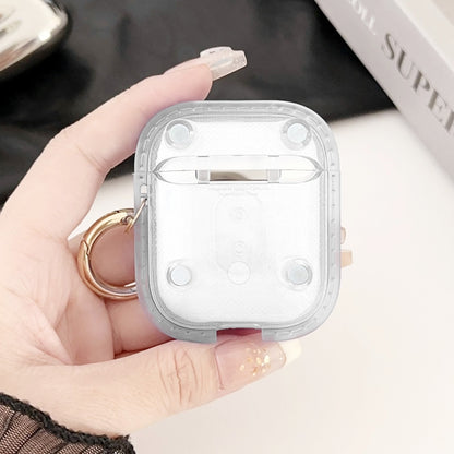 For AirPods 1 / 2 Magnetic Clear Armor TPU TWS Earphone Case(Tansparent) - For AirPods 1/2 by buy2fix | Online Shopping UK | buy2fix