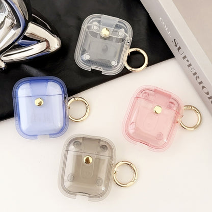 For AirPods 1 / 2 Magnetic Clear Armor TPU TWS Earphone Case(Tansparent) - For AirPods 1/2 by buy2fix | Online Shopping UK | buy2fix