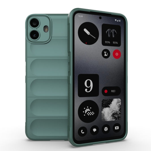 For Nothing CMF Phone 1 Magic Shield TPU + Flannel Phone Case(Dark Green) - More Brand by buy2fix | Online Shopping UK | buy2fix