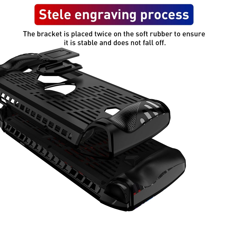 For MSI Claw TPU Game Console Protective Case with Stand(Black) - Accessories by buy2fix | Online Shopping UK | buy2fix