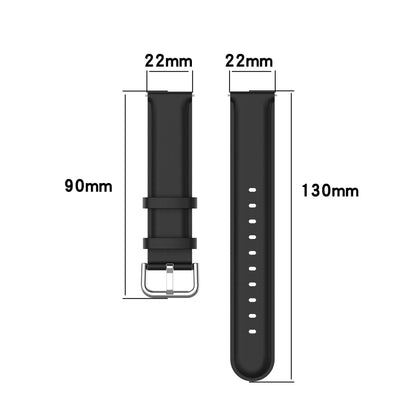 For CMF Watch Pro D395 22mm Round Tail Genuine Leather Watch Band(Light Blue) - Watch Bands by buy2fix | Online Shopping UK | buy2fix