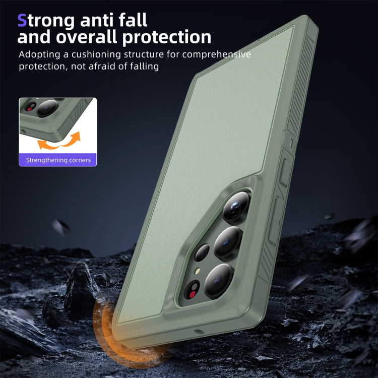 For Samsung Galaxy S23 Ultra 5G Guard Life Waterproof Frosted Phone Case(Green) - Galaxy S23 Ultra 5G Cases by buy2fix | Online Shopping UK | buy2fix