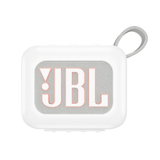 For JBL Go 4 Wireless Bluetooth Speaker Silicone Protective Case(White) - Protective Case by buy2fix | Online Shopping UK | buy2fix