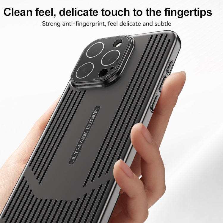 For iPhone 16 Pro Ice Sense Heat Dissipation Electroplating Frosted Phone Case(Black) - iPhone 16 Pro Cases by buy2fix | Online Shopping UK | buy2fix