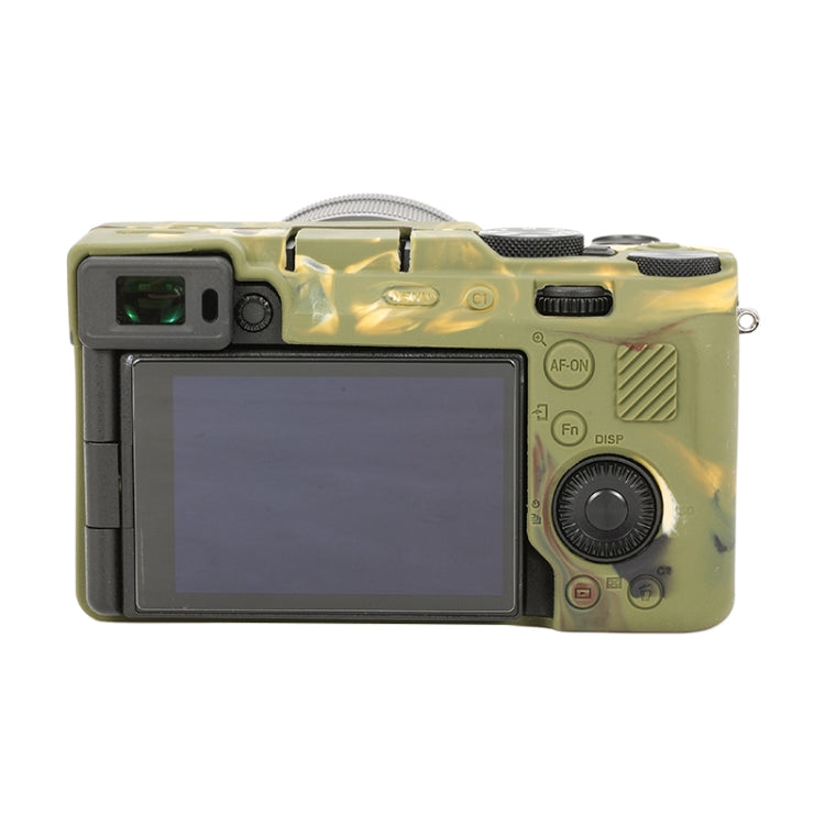 For Sony ILCE-7CM2 / A7C II / A7CR Glossy Soft Silicone Protective Case(Camouflage) - Protective Case by buy2fix | Online Shopping UK | buy2fix