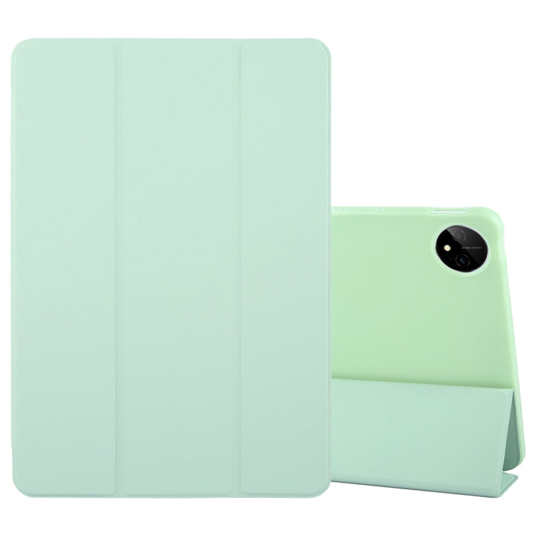 For Huawei MatePad Pro 11 2022/2024 Tri-fold Silicone Leather Tablet Case(Green) - Huawei by buy2fix | Online Shopping UK | buy2fix