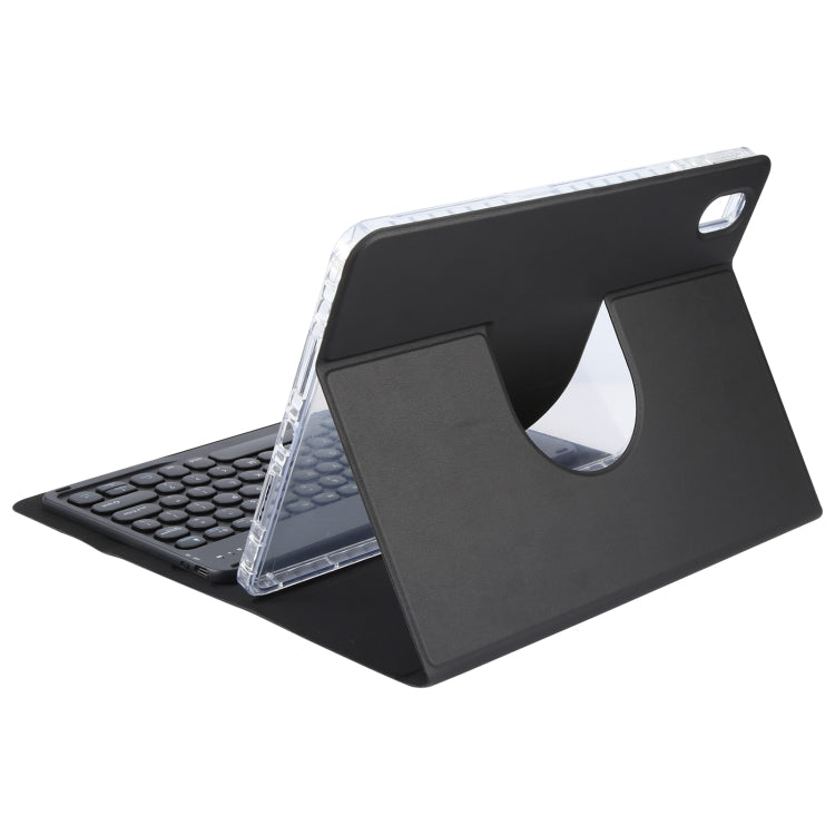 For Xiaomi Pad 6 Round Button Bluetooth Keyboard Rotatable Holder Leather Case(Black) - Others Keyboard by buy2fix | Online Shopping UK | buy2fix