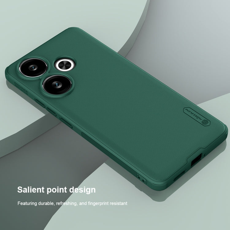 For Xiaomi Redmi Turbo 3 NILLKIN Frosted Shield Pro PC + TPU Phone Case(Green) - Xiaomi Cases by NILLKIN | Online Shopping UK | buy2fix