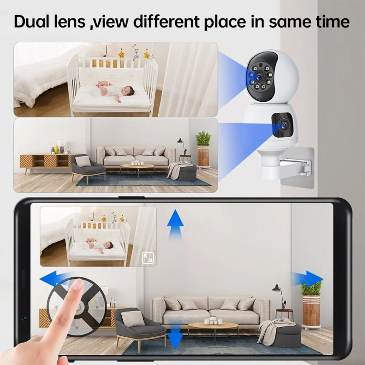 Y6203 4MP Zoom HD Indoor Waterproof Smart WiFi Camera, Specification:US Plug(White) - Wireless Camera by buy2fix | Online Shopping UK | buy2fix