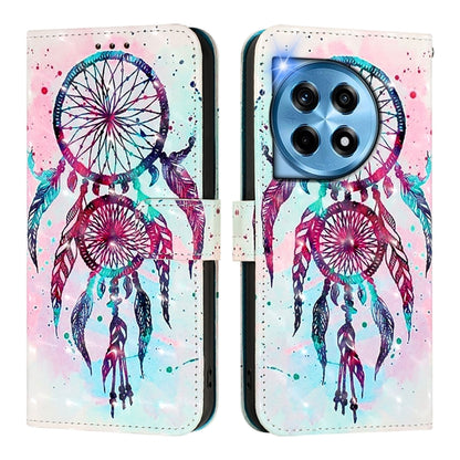 For OnePlus 12 5G Global 3D Painting Horizontal Flip Leather Phone Case(Dream Wind Chimes) - OnePlus Cases by buy2fix | Online Shopping UK | buy2fix