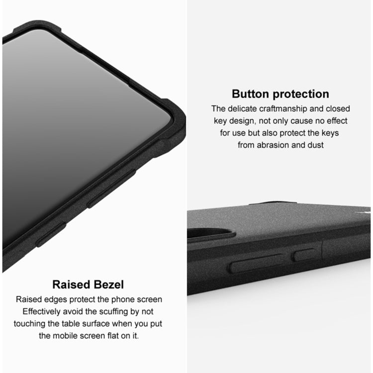 For Motorola Edge 50 Pro imak Shockproof Airbag TPU Phone Case(Matte Black) - Motorola Cases by imak | Online Shopping UK | buy2fix