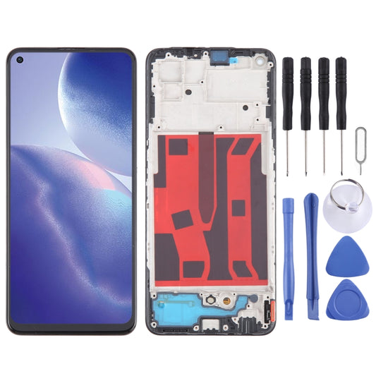 For OPPO Reno6 Z Original AMOLED LCD Screen Digitizer Full Assembly with Frame - LCD Screen by buy2fix | Online Shopping UK | buy2fix