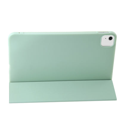 For iPad Air 11 2024 Three-fold Holder Flip Tablet Leather Case(Mint Green) - iPad Air 11 2024 Cases by buy2fix | Online Shopping UK | buy2fix