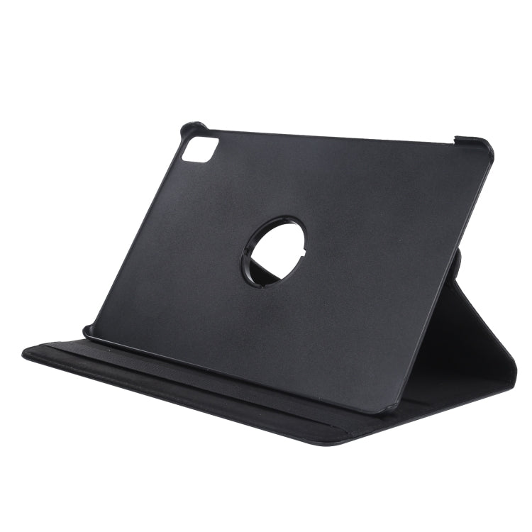 For iPad Air 13 2024 360 Degree Rotation Litchi Texture Leather Tablet Case with Holder(Black) - iPad Air 13 2024 Cases by buy2fix | Online Shopping UK | buy2fix