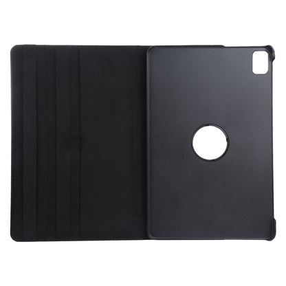 For iPad Air 11 2024 360 Degree Rotation Litchi Texture Leather Tablet Case with Holder(Black) - iPad Air 11 2024 Cases by buy2fix | Online Shopping UK | buy2fix