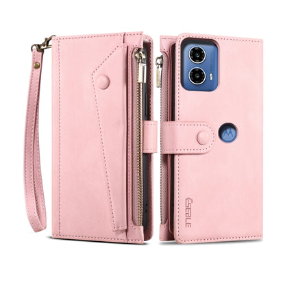 For Motorola Moto G85 ESEBLE Retro Frosted RFID Leather Phone Case(Rose Gold) - Motorola Cases by ESEBLE | Online Shopping UK | buy2fix