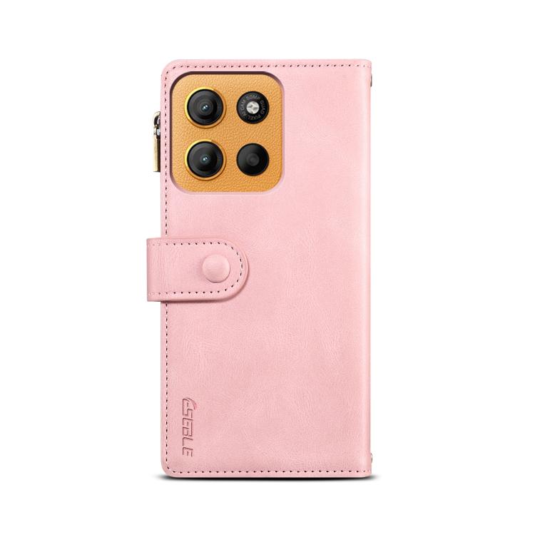 For Motorola Moto G15 ESEBLE Retro Frosted RFID Leather Phone Case(Rose Gold) - Motorola Cases by ESEBLE | Online Shopping UK | buy2fix