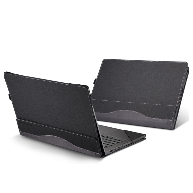 For HP Elitebook 840 G7 / 845 G7 / G8 Leather Laptop Shockproof Protective Case(Black) - Screen & Keyboard Cover by buy2fix | Online Shopping UK | buy2fix