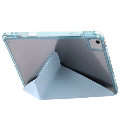 For iPad Air 11 2024 Clear Acrylic Deformation Leather Tablet Case(Ice Blue) - iPad Air 11 2024 Cases by buy2fix | Online Shopping UK | buy2fix