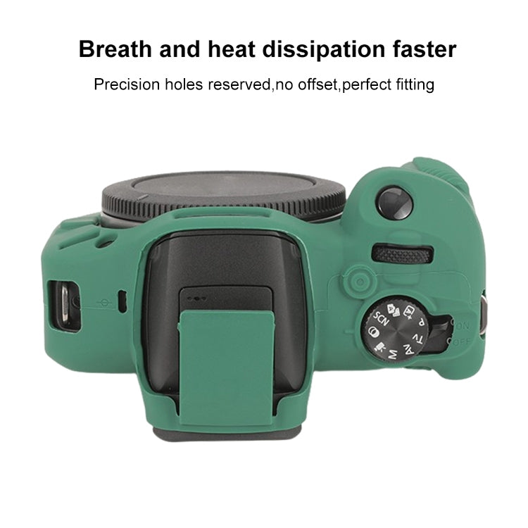 For Canon EOS R100 Glossy Soft Silicone Protective Case(Green) - Protective Case by buy2fix | Online Shopping UK | buy2fix