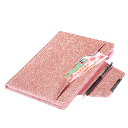 For iPad Pro 13 2024 Glitter Metal Buckle Leather Smart Tablet Case(Rose Gold) - iPad Pro 13 2024 Cases by buy2fix | Online Shopping UK | buy2fix