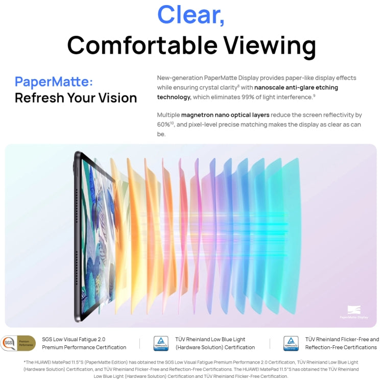 HUAWEI MatePad 11.5S WIFI Tablet PC, 8GB+256GB, HarmonyOS 4.2 Hisilicon Kirin 9000WM, Not Support Google Play(Grey) - Huawei by Huawei | Online Shopping UK | buy2fix
