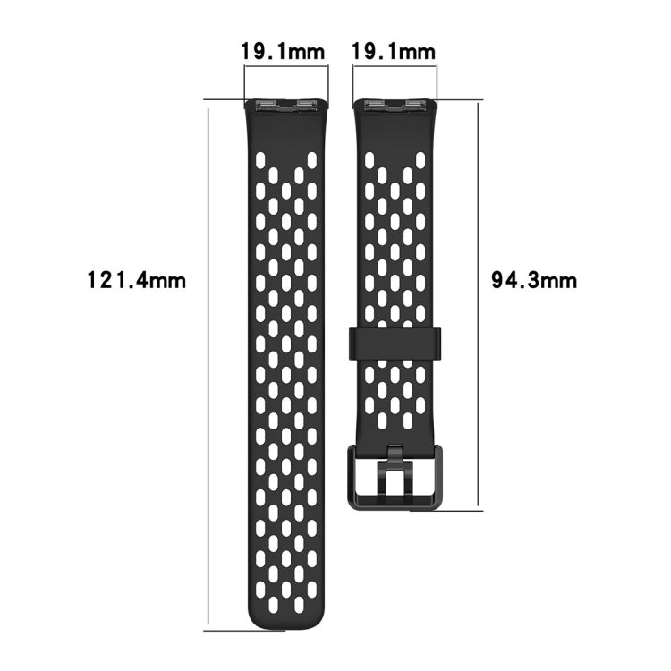 For Huawei Band 9 / 9 NFC / 8 / 8 NFC Hole Style Dual Black Buckle Silicone Watch Band(Lavender Purple) - Watch Bands by buy2fix | Online Shopping UK | buy2fix